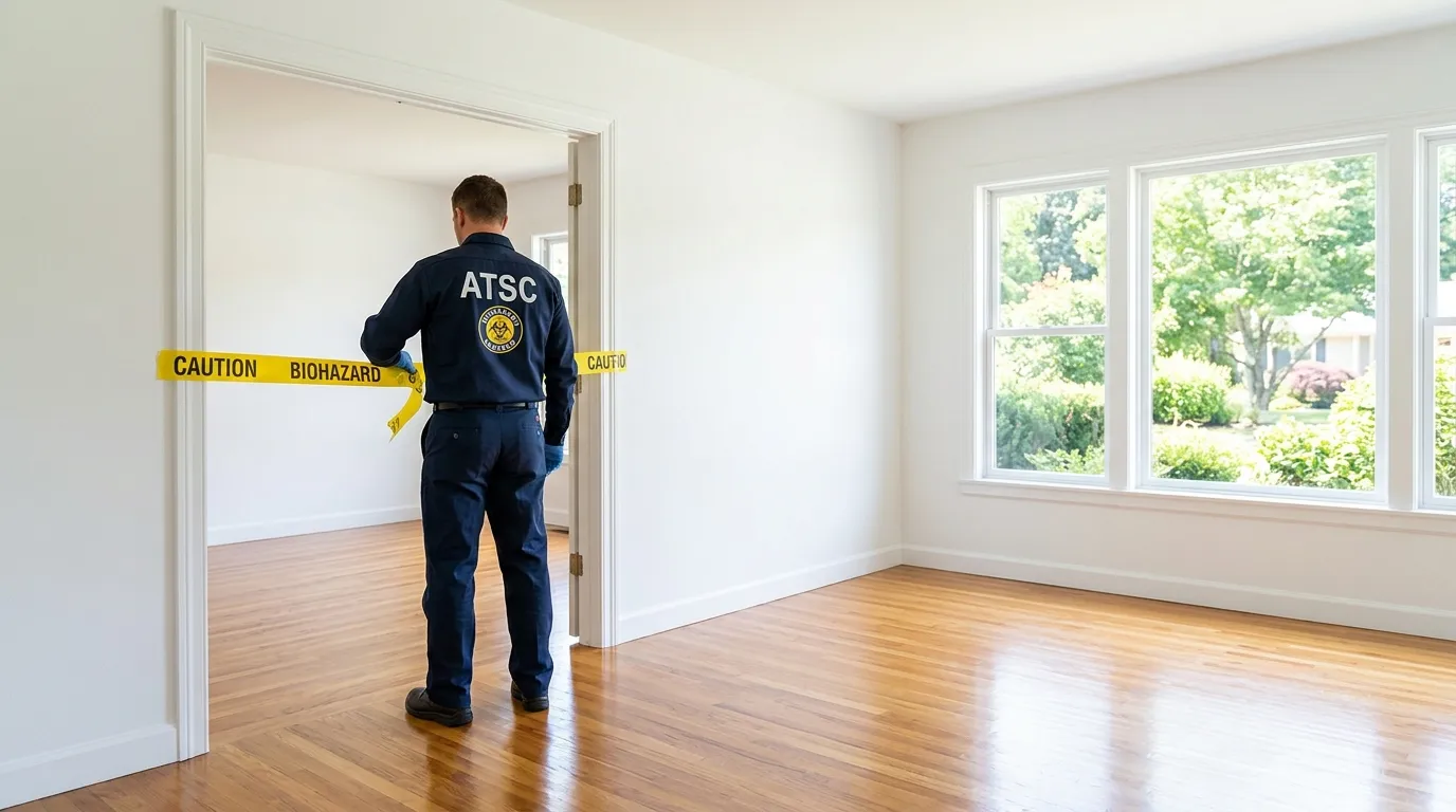 Certified biohazard cleanup crew performing Crime Scene Cleanup in Mount Olympus